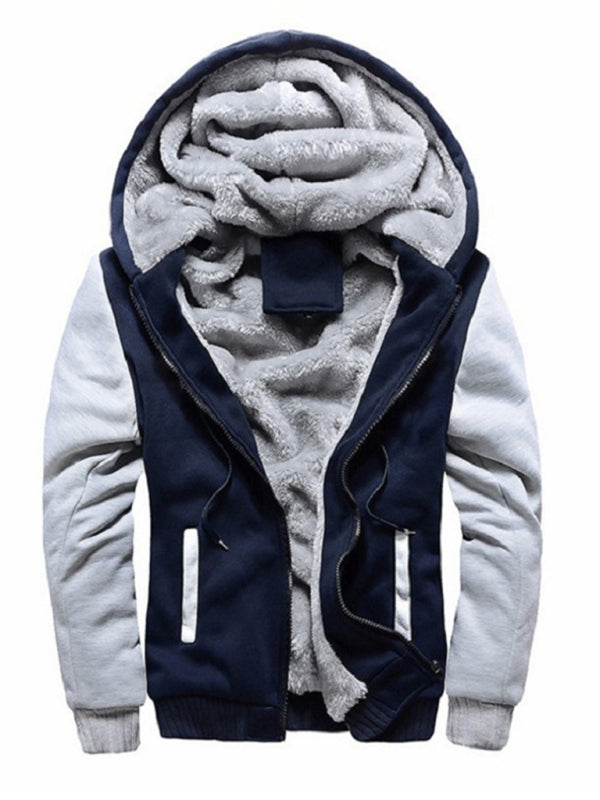Lucian Laurent — Men's Sweater Hooded Loose Sports Fleece Thickening Men's Coat, alternate view 7