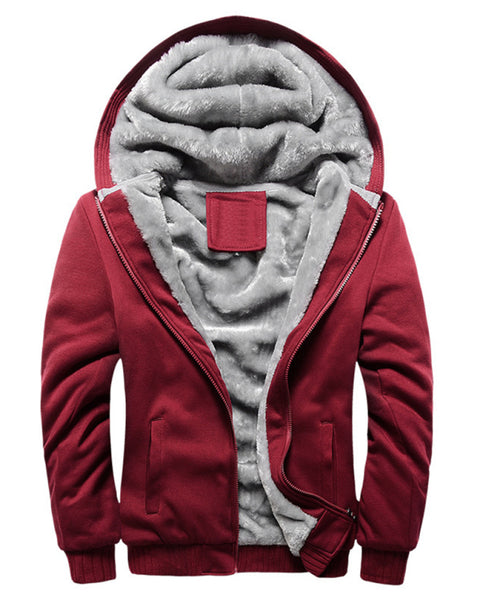 Lucian Laurent — Men's Sweater Hooded Loose Sports Fleece Thickening Men's Coat, alternate view 6