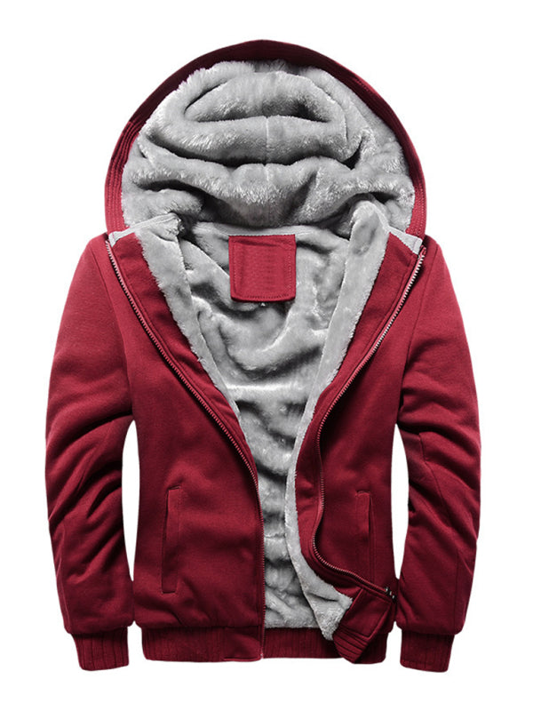Lucian Laurent — Men's Sweater Hooded Loose Sports Fleece Thickening Men's Coat, alternate view 6