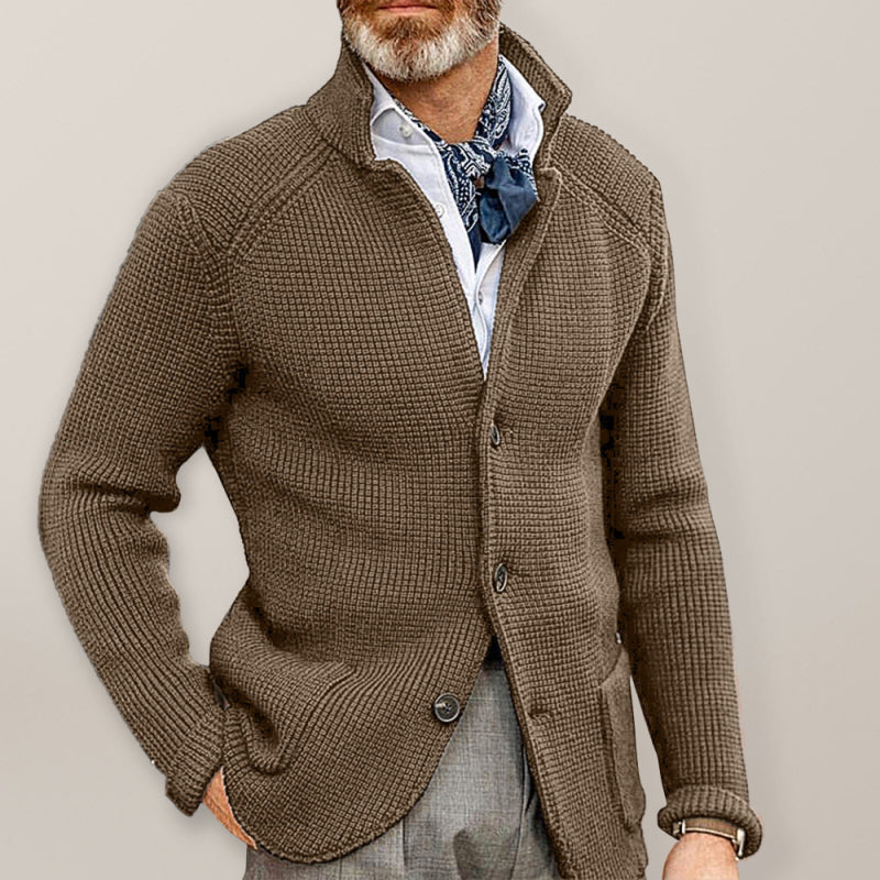 Theodore Laurent — Sweater Winter Sweater Stand Collar Cardigan Foreign Trade Men's Knitted Jacket, alternate view 13