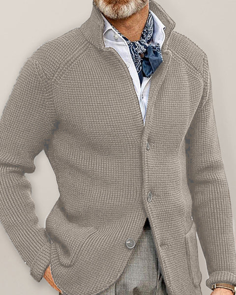Theodore Laurent — Sweater Winter Sweater Stand Collar Cardigan Foreign Trade Men's Knitted Jacket, alternate view 11