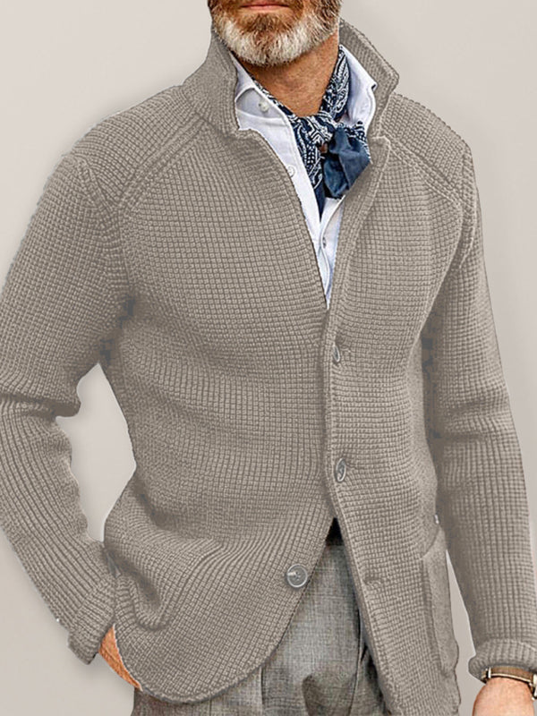 Theodore Laurent — Sweater Winter Sweater Stand Collar Cardigan Foreign Trade Men's Knitted Jacket, alternate view 11