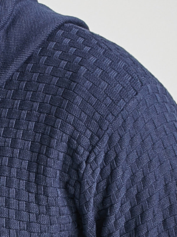 Bastien Beaumont — Hooded Pullover Knitwear Sports Casual Men's Sweater, alternate view 17