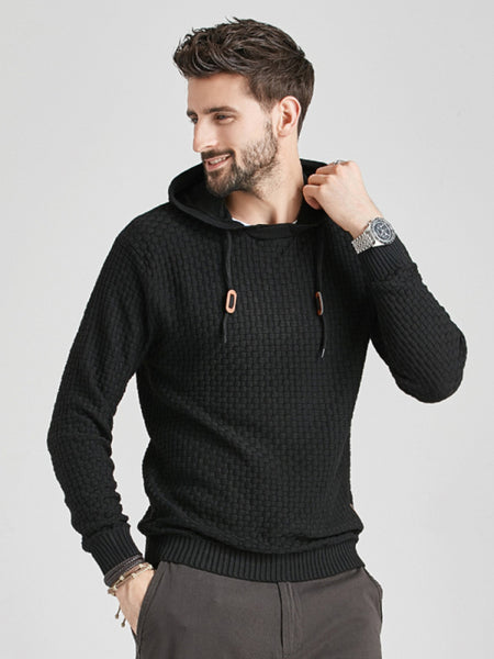 Hooded Pullover Knitwear Sports Casual Men's Sweater