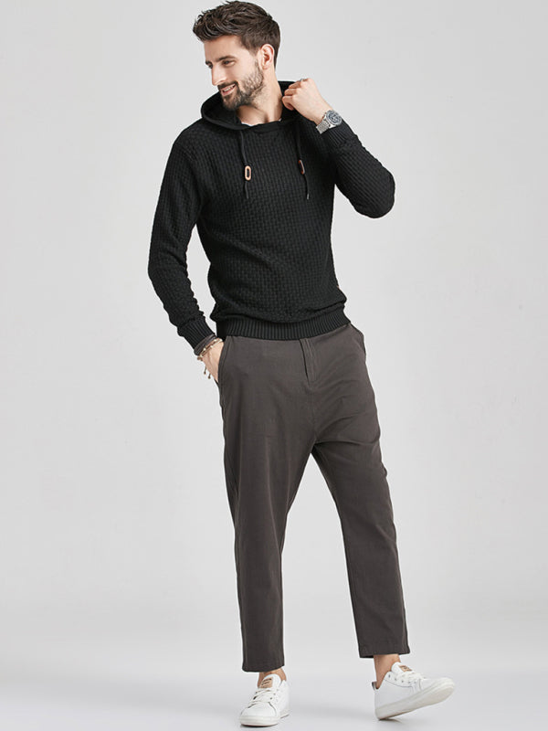 Bastien Beaumont — Hooded Pullover Knitwear Sports Casual Men's Sweater, alternate view 11