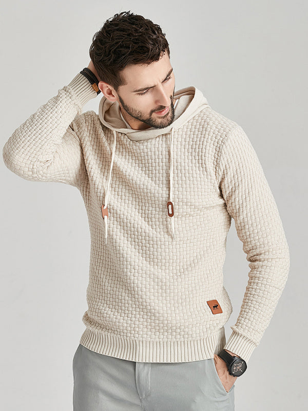 Bastien Beaumont — Hooded Pullover Knitwear Sports Casual Men's Sweater, alternate view 2