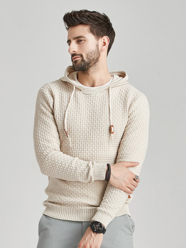 Bastien Beaumont — Hooded Pullover Knitwear Sports Casual Men's Sweater