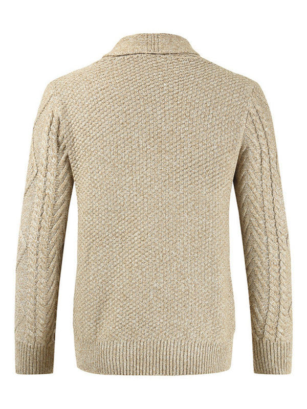 Silas Beaumont — Men's Business Self Design Open Front Cardigan, alternate view 3