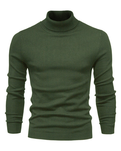 Turtleneck Men's Pullover Sweater Casual Knitwear