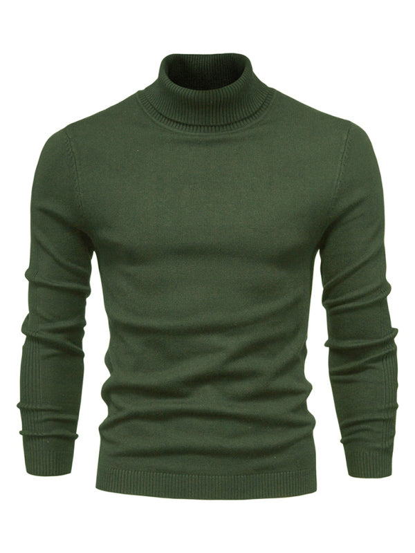 Laurent Beaumont — Turtleneck Men's Pullover Sweater Casual Knitwear