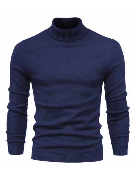 Turtleneck Men's Pullover Sweater Casual Knitwear