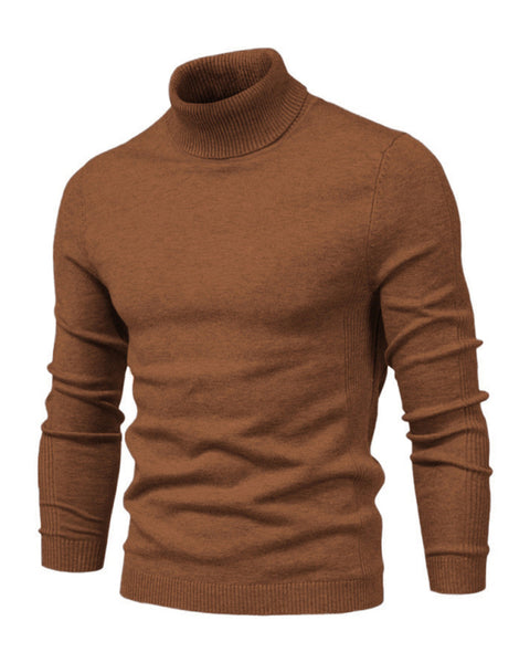 Laurent Beaumont — Turtleneck Men's Pullover Sweater Casual Knitwear, alternate view 15