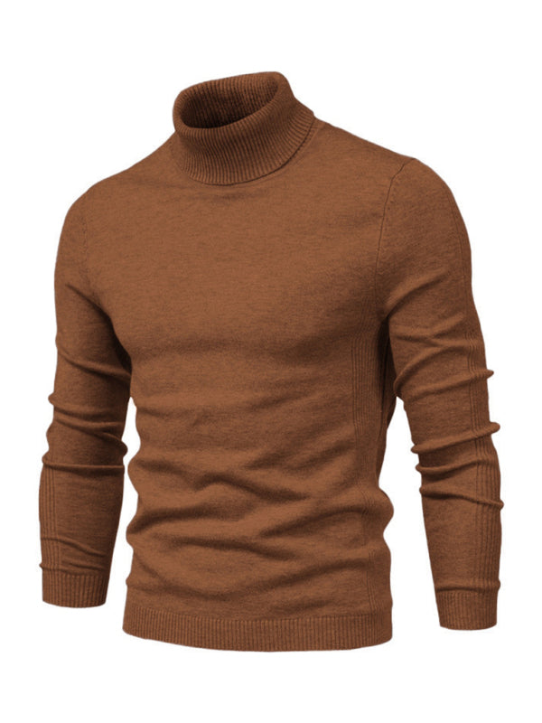 Laurent Beaumont — Turtleneck Men's Pullover Sweater Casual Knitwear, alternate view 15