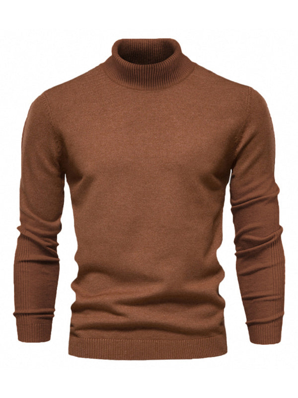 Laurent Beaumont — Turtleneck Men's Pullover Sweater Casual Knitwear, alternate view 14