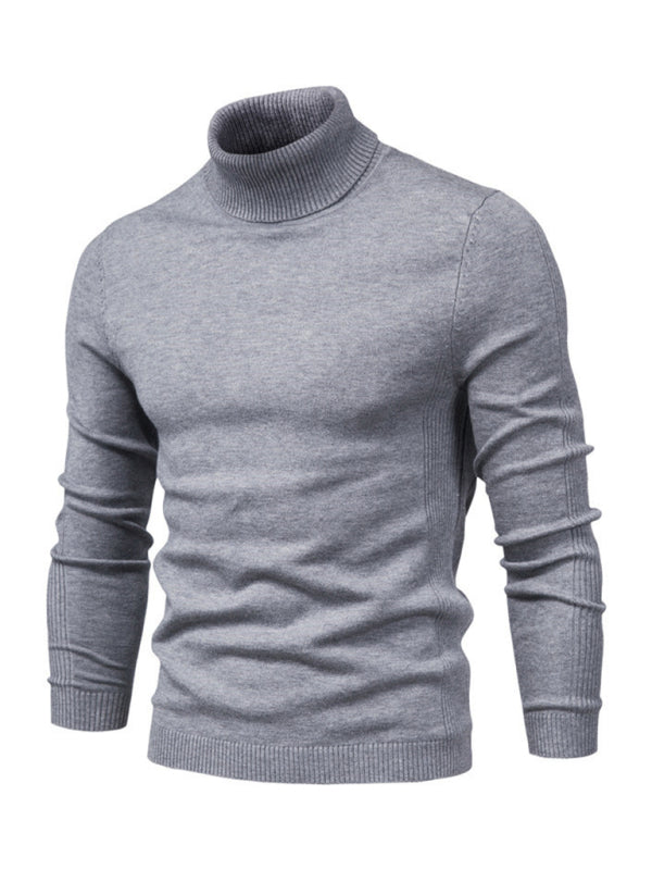Laurent Beaumont — Turtleneck Men's Pullover Sweater Casual Knitwear, alternate view 19