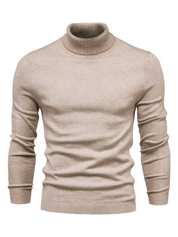 Laurent Beaumont — Turtleneck Men's Pullover Sweater Casual Knitwear, alternate view 6