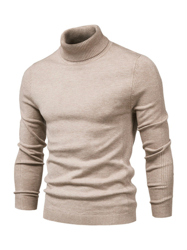 Laurent Beaumont — Turtleneck Men's Pullover Sweater Casual Knitwear, alternate view 7