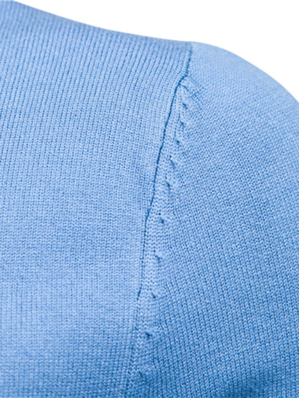 Laurent Beaumont — Turtleneck Men's Pullover Sweater Casual Knitwear, alternate view 12