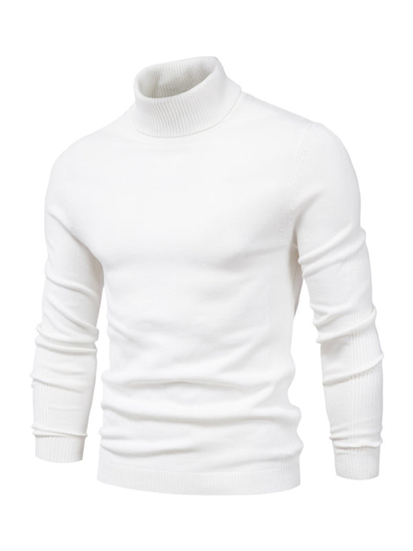 Laurent Beaumont — Turtleneck Men's Pullover Sweater Casual Knitwear, alternate view 5