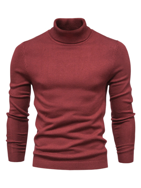 Laurent Beaumont — Turtleneck Men's Pullover Sweater Casual Knitwear, alternate view 2