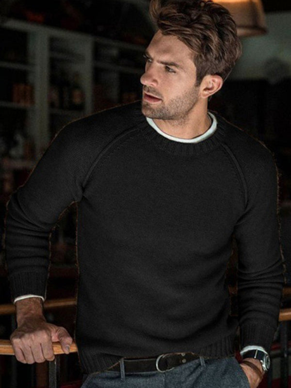 Hugo Beaumont — Men's round neck slim fit tops and sweaters Men's Sweater or Cardigan, alternate view 4