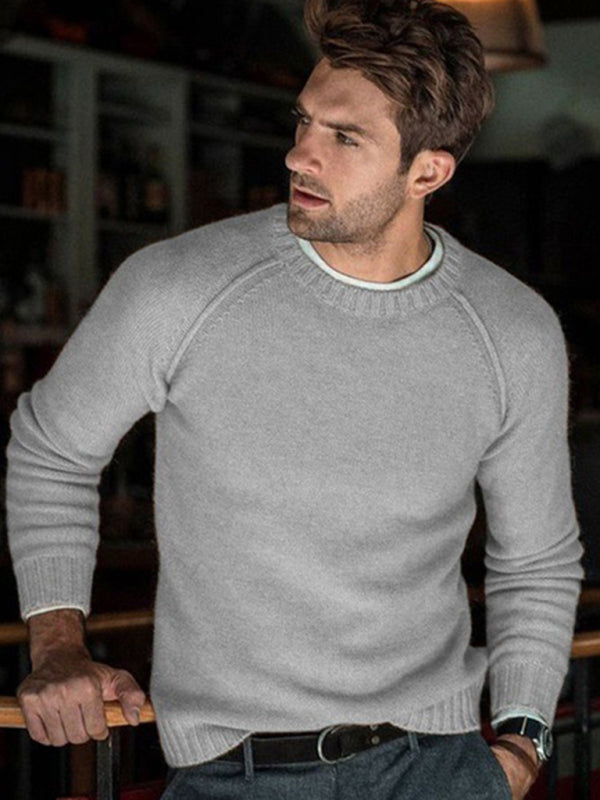 Hugo Beaumont — Men's round neck slim fit tops and sweaters Men's Sweater or Cardigan, alternate view 5