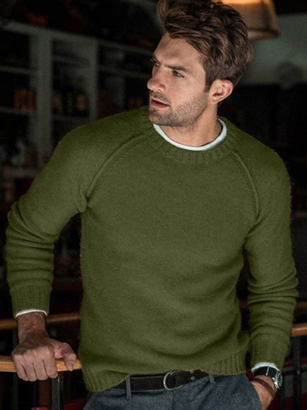 Hugo Beaumont — Men's round neck slim fit tops and sweaters Men's Sweater or Cardigan, alternate view 6