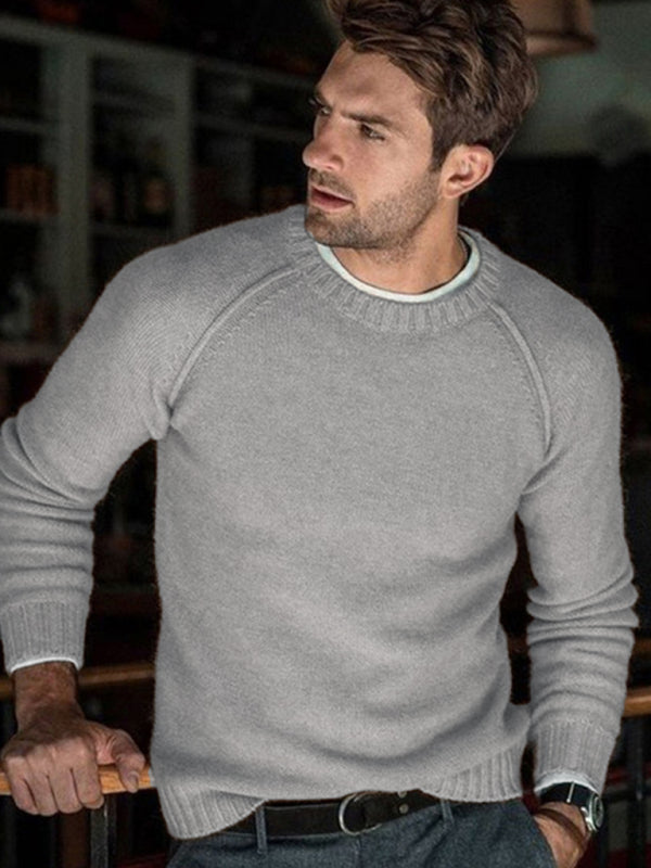 Hugo Beaumont — Men's round neck slim fit tops and sweaters Men's Sweater or Cardigan, alternate view 3
