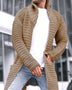 Men's turtleneck long sleeve knitted sweater cardigan