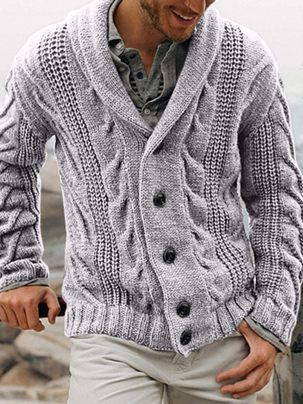Laurent Laurent — New men's cardigan sweater base sweater large size sweater jacket, alternate view 2