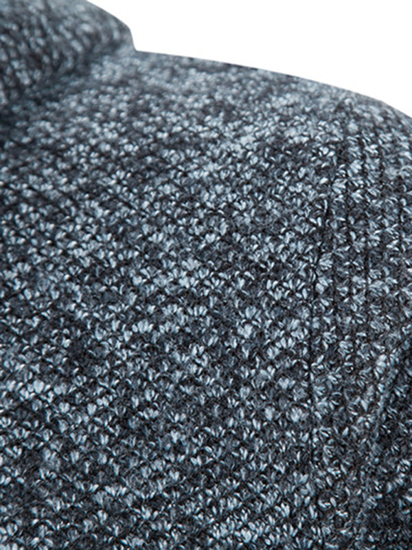 Frederic Laurent — Men's casual knitted hooded zipper jacket, alternate view 4