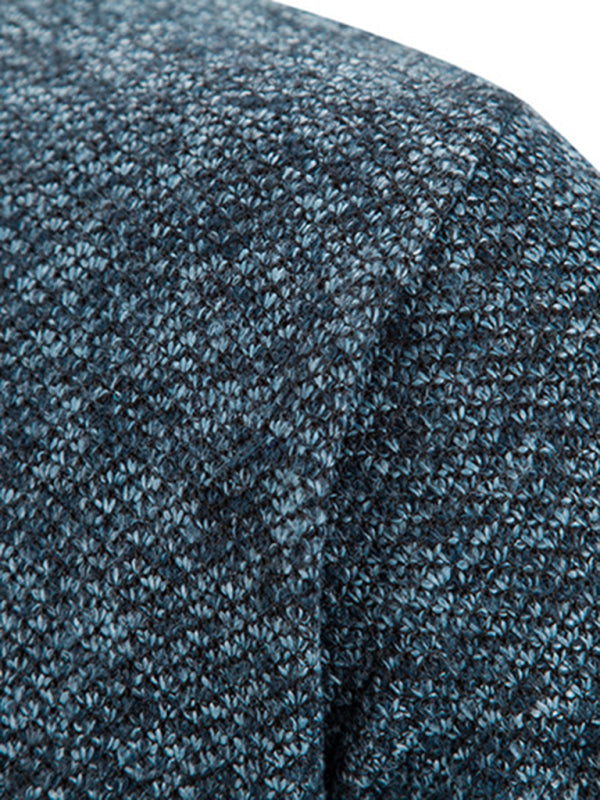 Pascal Laurent — Men's casual stand collar knitted jacket, alternate view 4