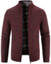 Men's casual stand collar knitted jacket