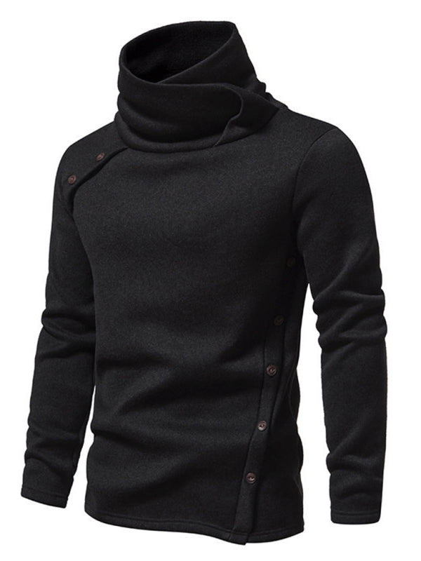 Reese Moreau — New high collar British style warm casual pile collar top, alternate view 12