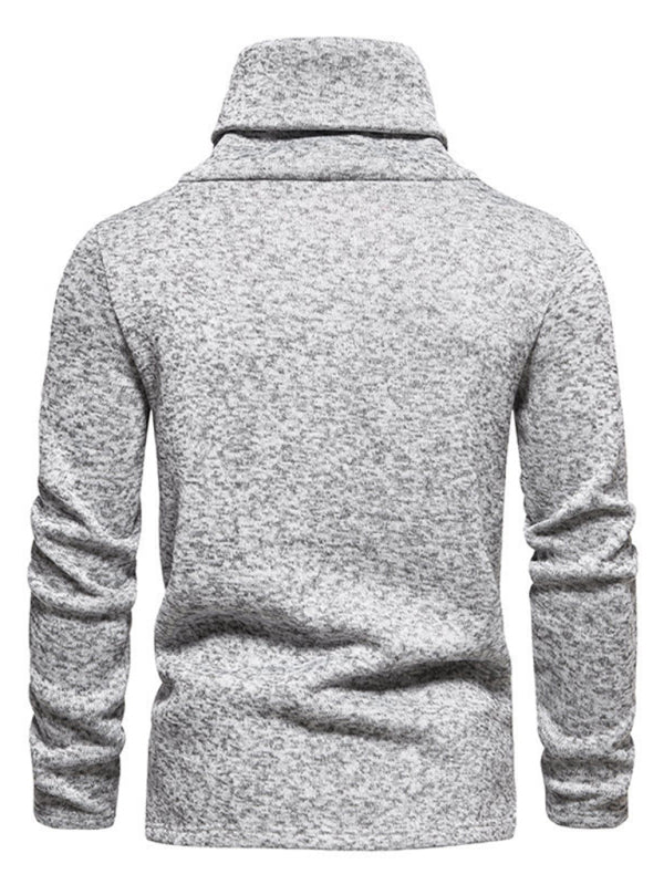 Reese Moreau — New high collar British style warm casual pile collar top, alternate view 4