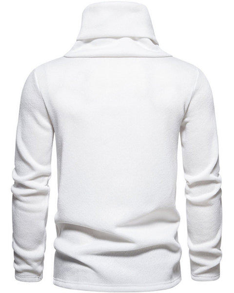 New high collar British style warm casual pile collar top