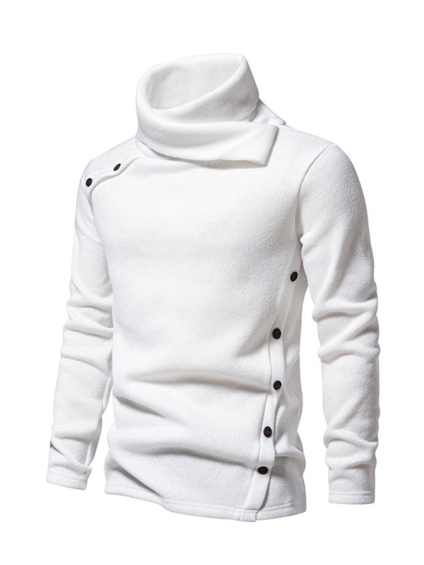 Reese Moreau — New high collar British style warm casual pile collar top, alternate view 3