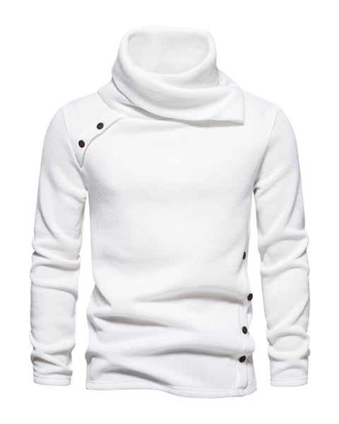 New high collar British style warm casual pile collar top