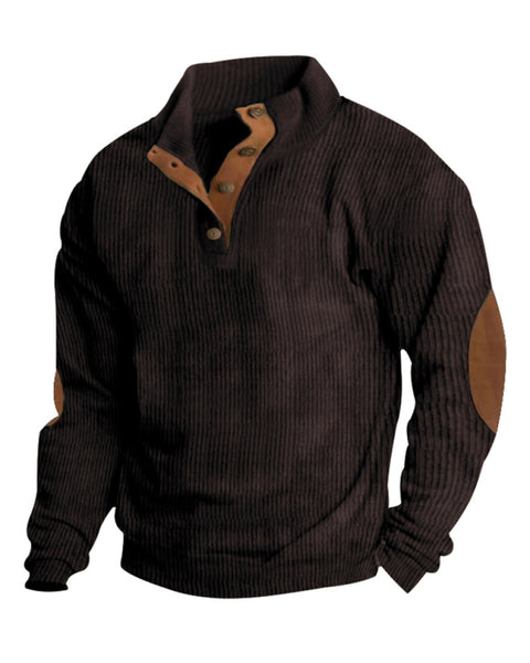 Men's Casual Outdoor Jacket Casual Stand Collar Long Sleeve Sweatshirt