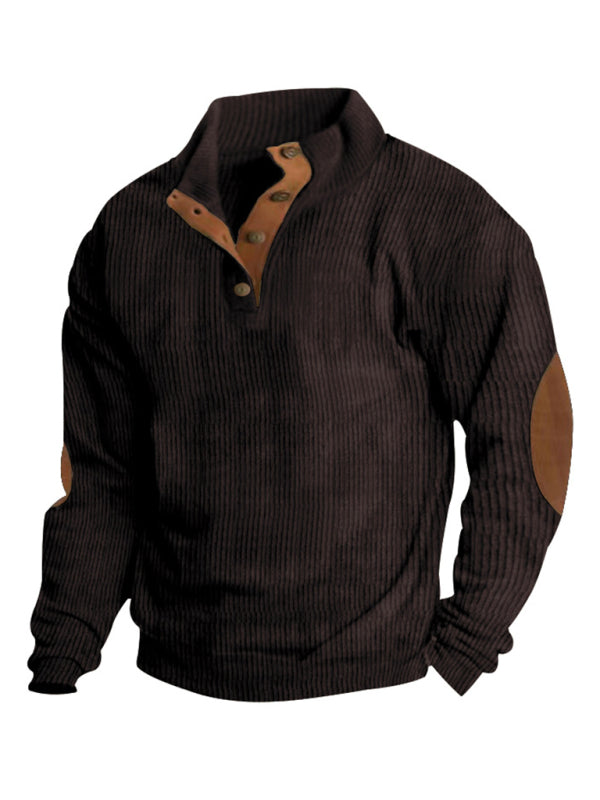 Xavier Beaumont — Men's Casual Outdoor Jacket Casual Stand Collar Long Sleeve Sweatshirt