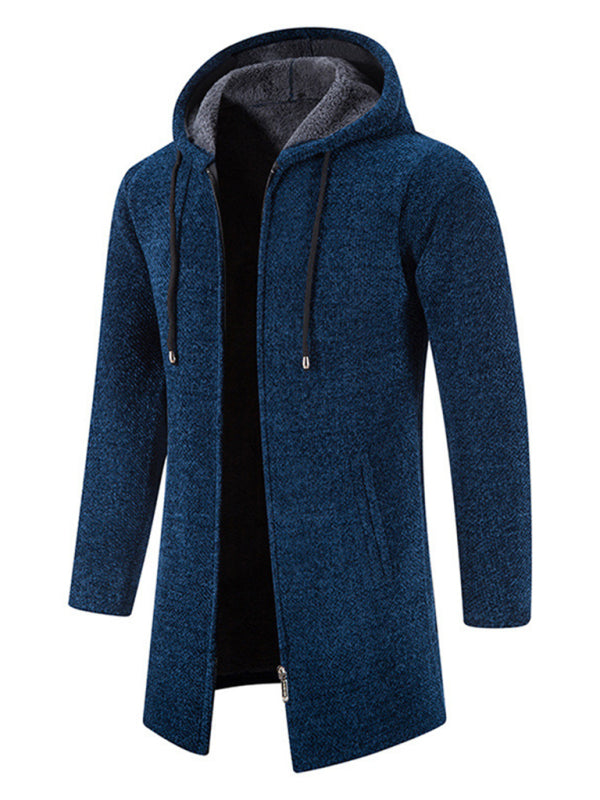 Valentin Laurent — Men's casual zipper hooded cardigan, alternate view 11
