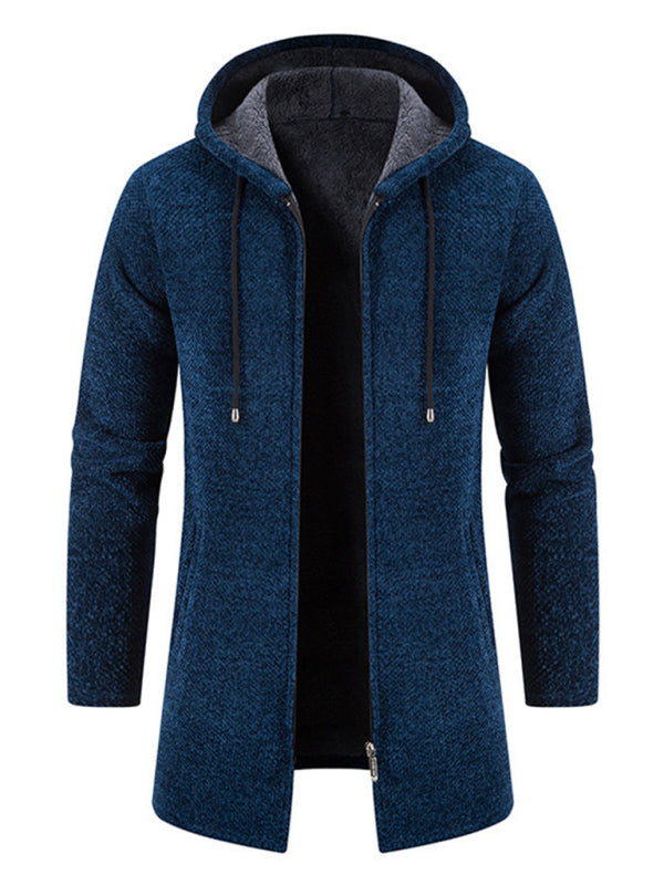 Valentin Laurent — Men's casual zipper hooded cardigan, alternate view 13