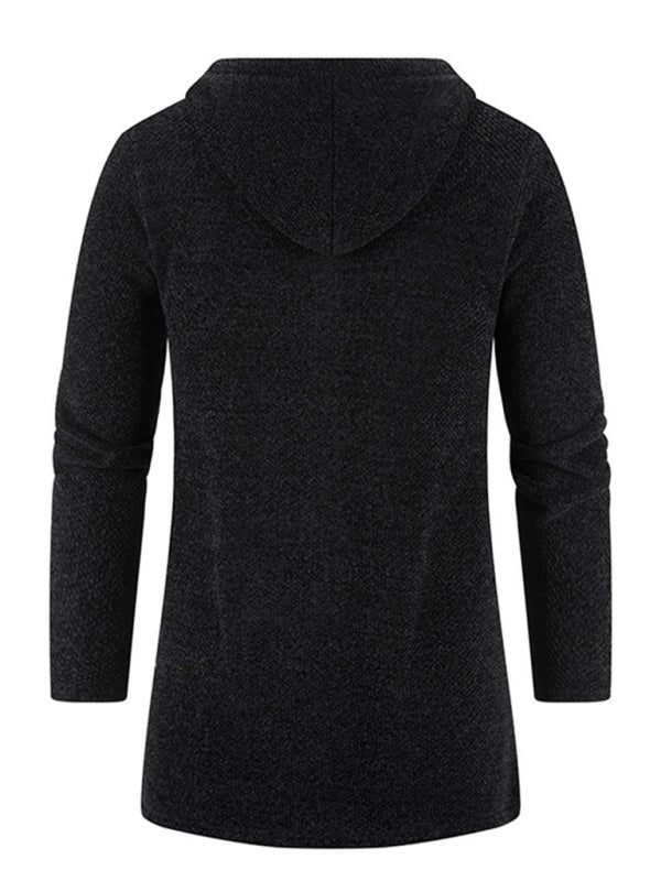 Valentin Laurent — Men's casual zipper hooded cardigan, alternate view 16