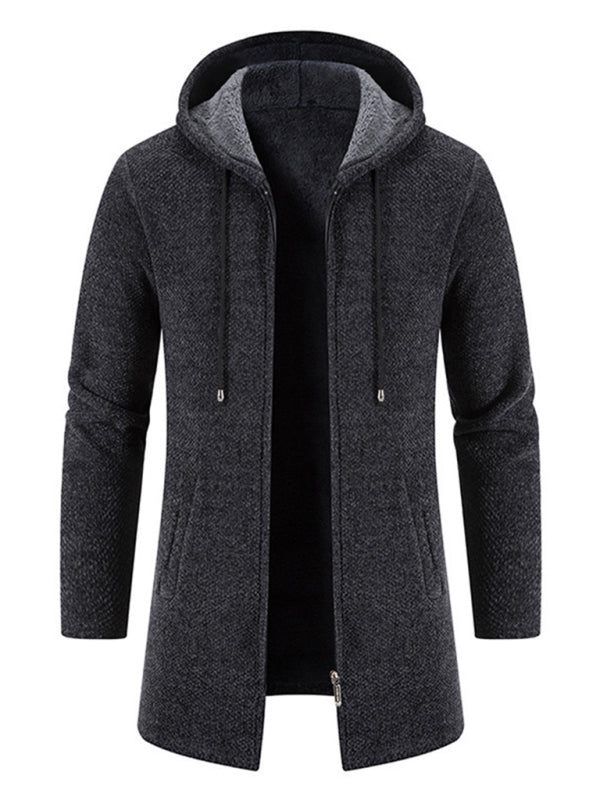 Valentin Laurent — Men's casual zipper hooded cardigan, alternate view 10
