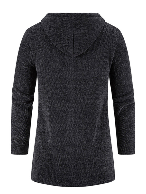 Valentin Laurent — Men's casual zipper hooded cardigan, alternate view 9