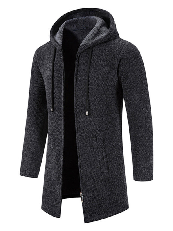 Valentin Laurent — Men's casual zipper hooded cardigan, alternate view 8
