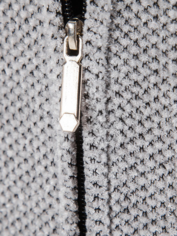 Valentin Laurent — Men's casual zipper hooded cardigan, alternate view 6