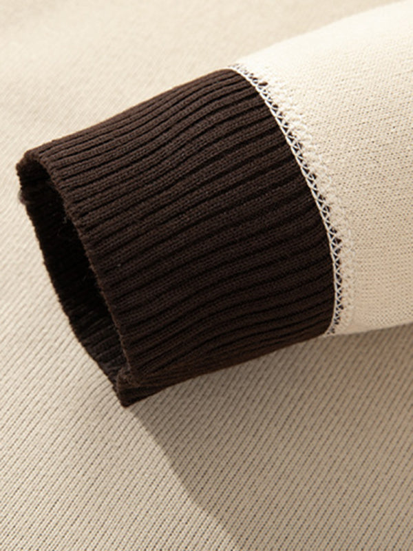 Victor Beaumont — Men's new half turtleneck plus velvet slim long-sleeved sweater, alternate view 8