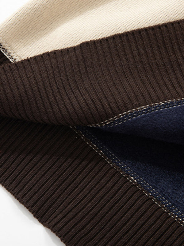 Victor Beaumont — Men's new half turtleneck plus velvet slim long-sleeved sweater, alternate view 7