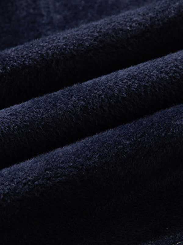 Victor Beaumont — Men's new half turtleneck plus velvet slim long-sleeved sweater, alternate view 11